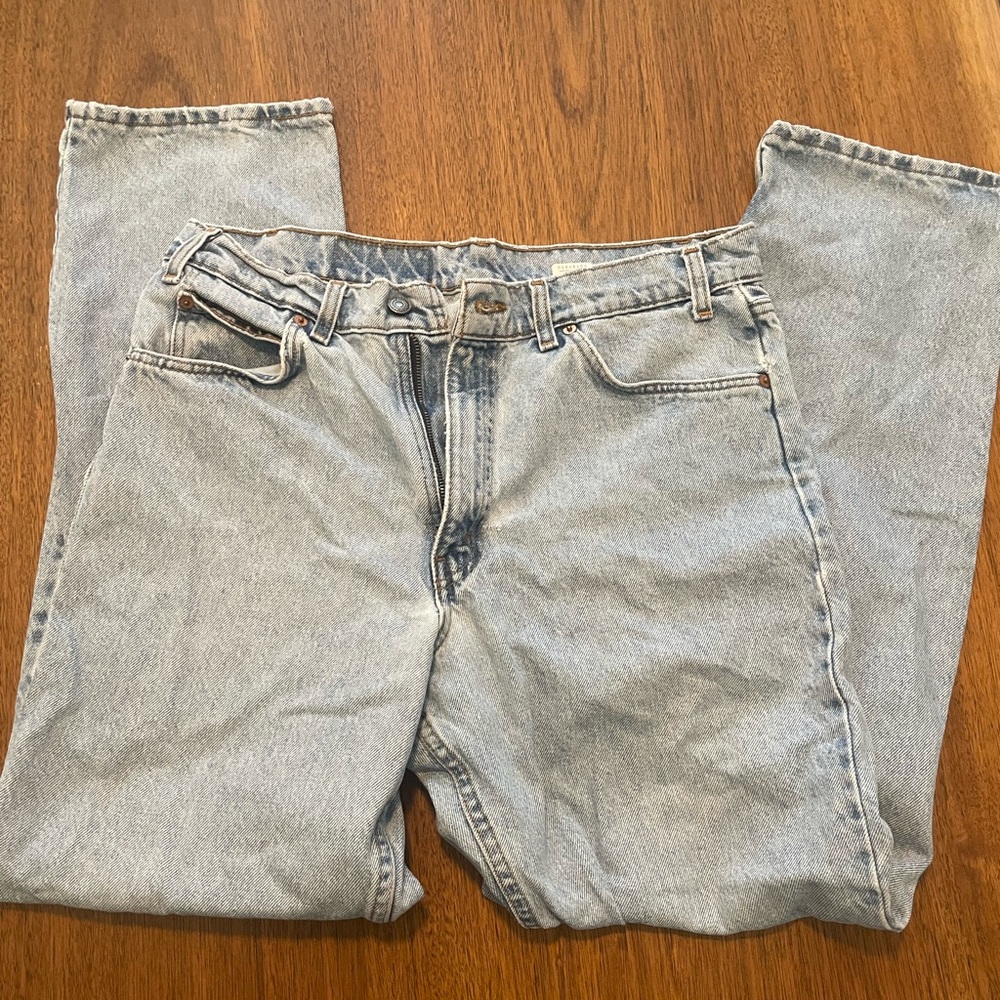 Vintage Levi jeans, orange tag, 550 with defect
